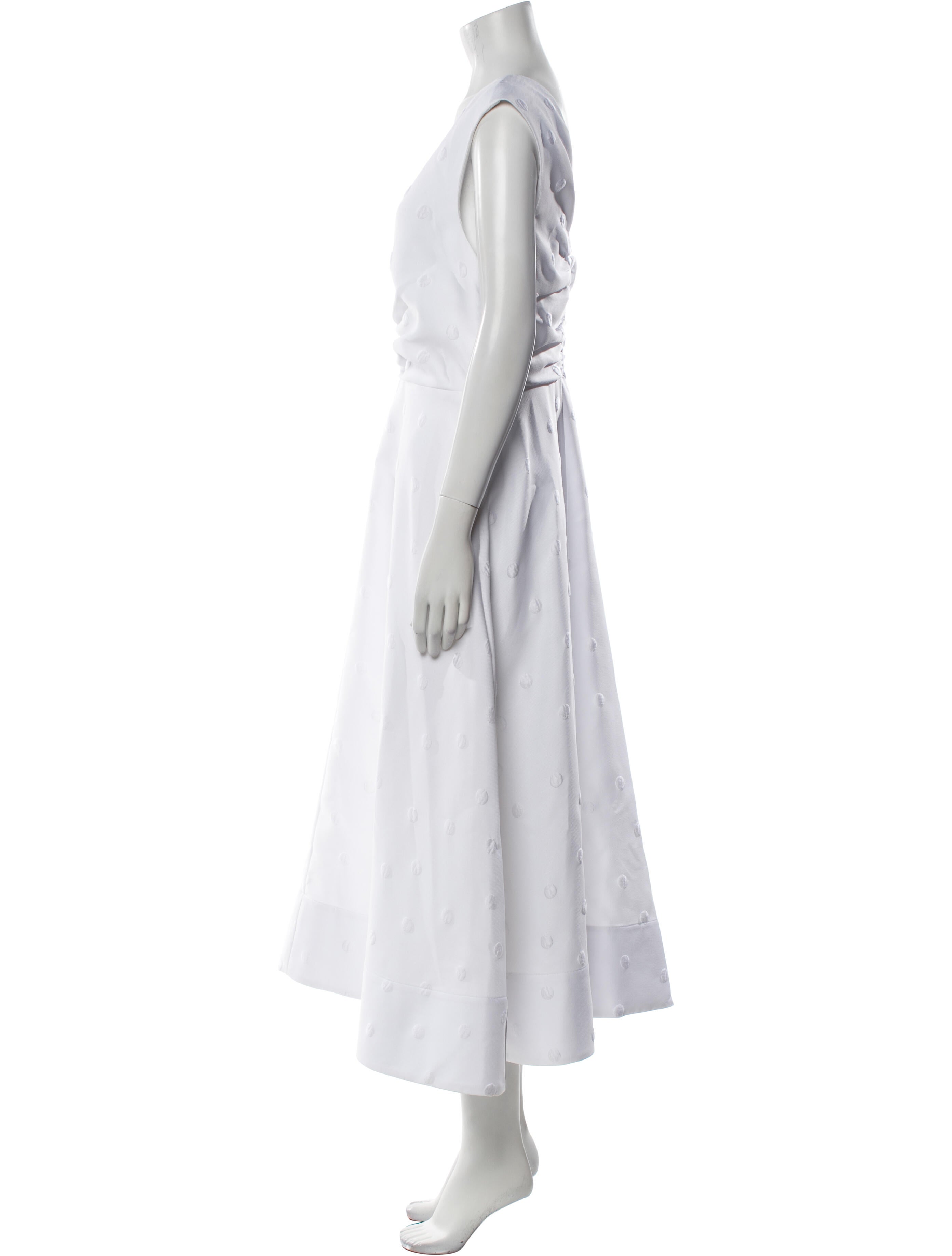 Brandon Maxwell V-Neck Long Dress w/ Tags