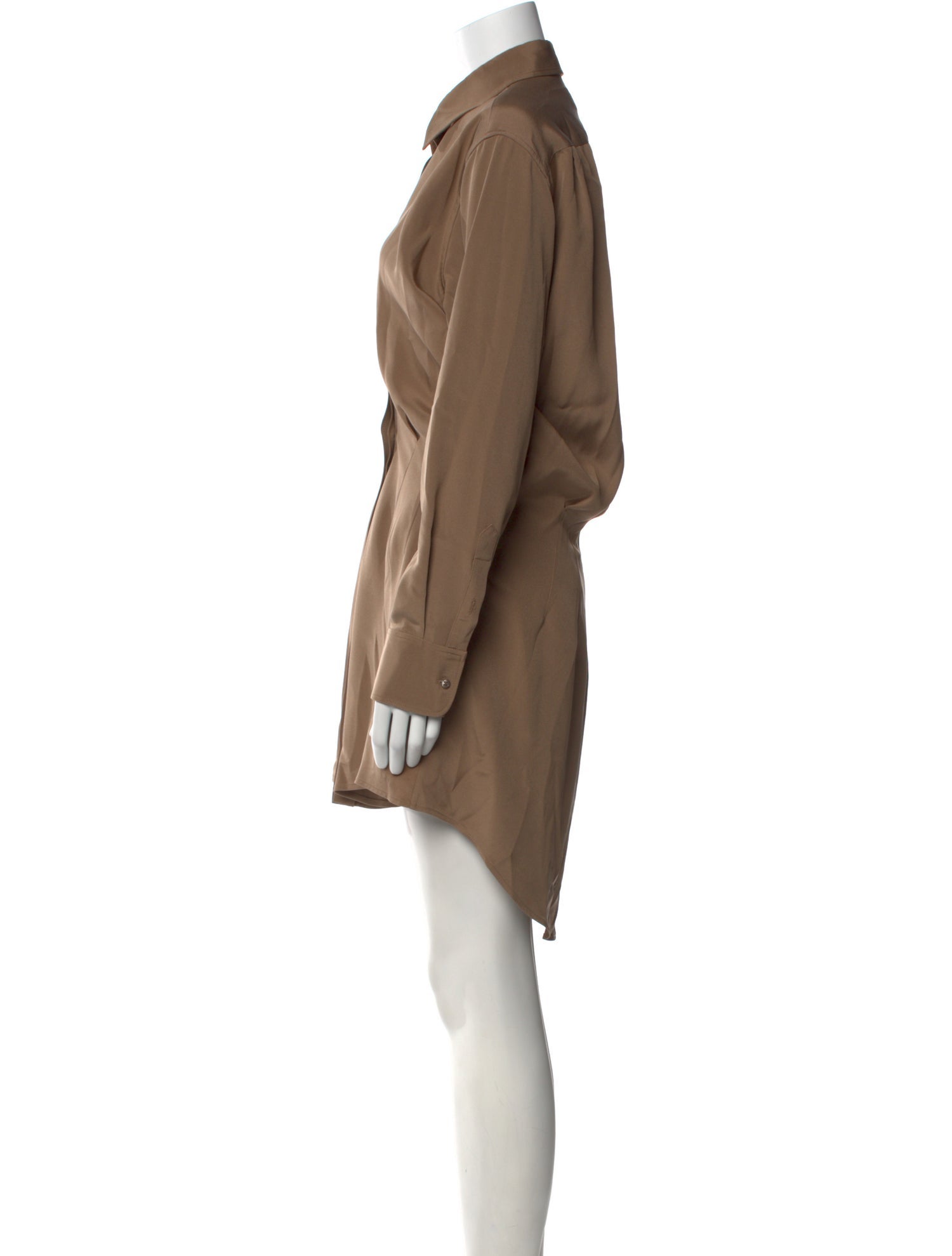 Brandon Maxwell Silk Mini Dress