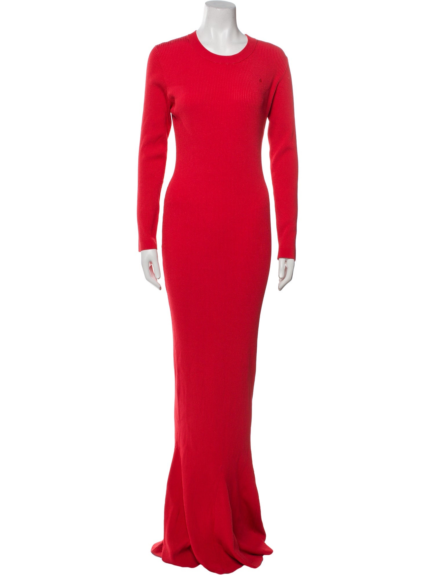 Brandon Maxwell Crew Neck Long Dress