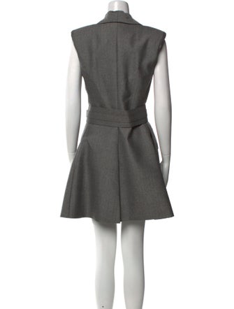 Brandon Maxwell Virgin Wool Mini Dress