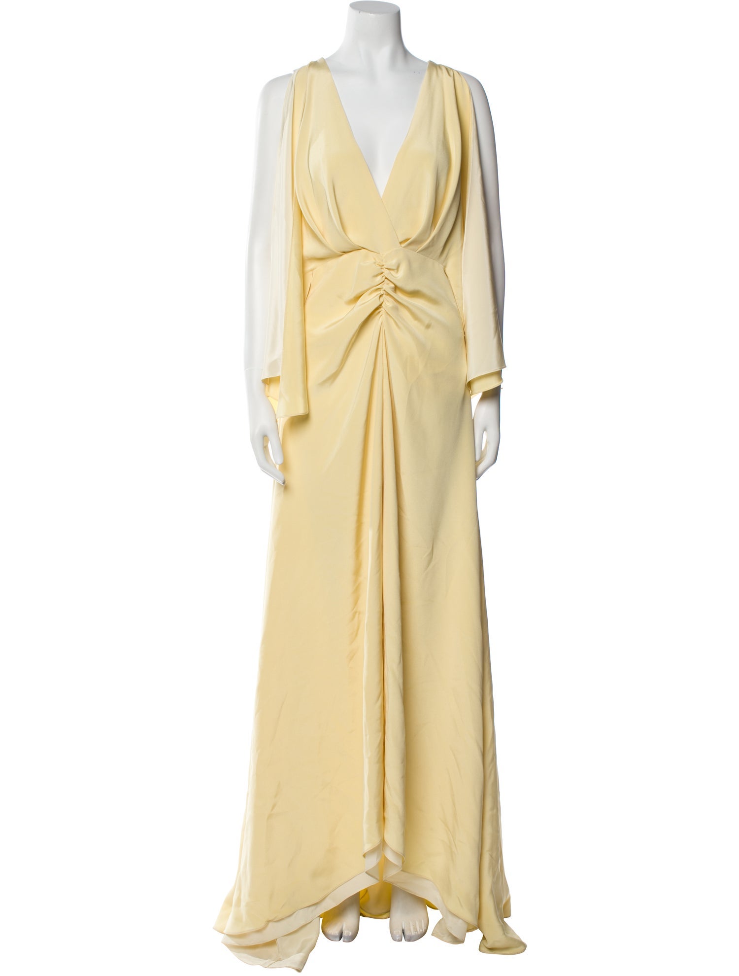 Brandon Maxwell Silk Long Dress