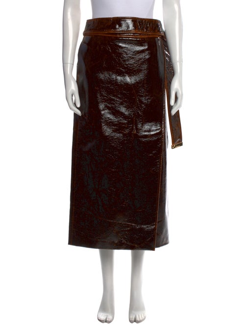 Brandon Maxwell Wool Midi Length Skirt