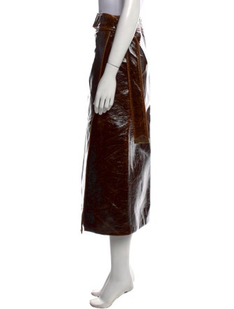 Brandon Maxwell Wool Midi Length Skirt