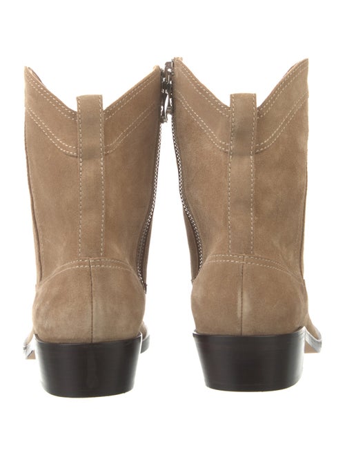 Brandon Maxwell Suede Western Boots