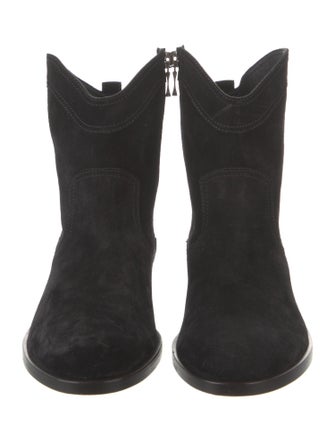 Brandon Maxwell Suede Western Boots