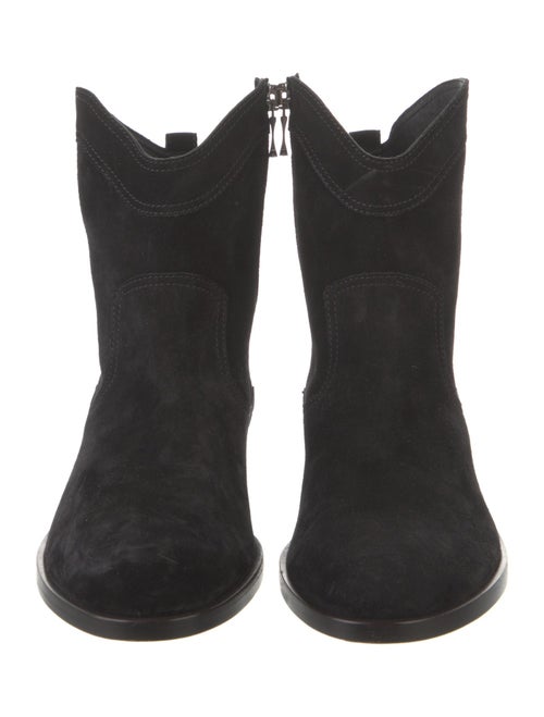 Brandon Maxwell Suede Western Boots