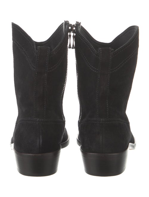 Brandon Maxwell Suede Western Boots