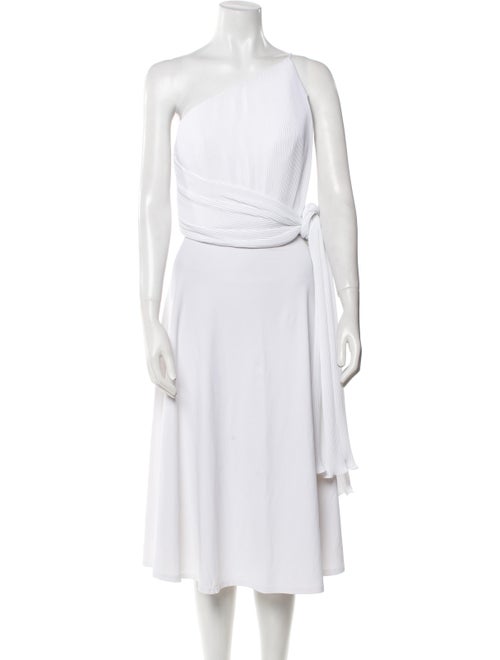 Brandon Maxwell One-Shoulder Sleeveless Crop Top