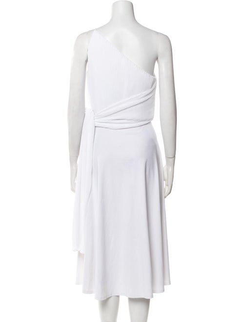 Brandon Maxwell One-Shoulder Sleeveless Crop Top