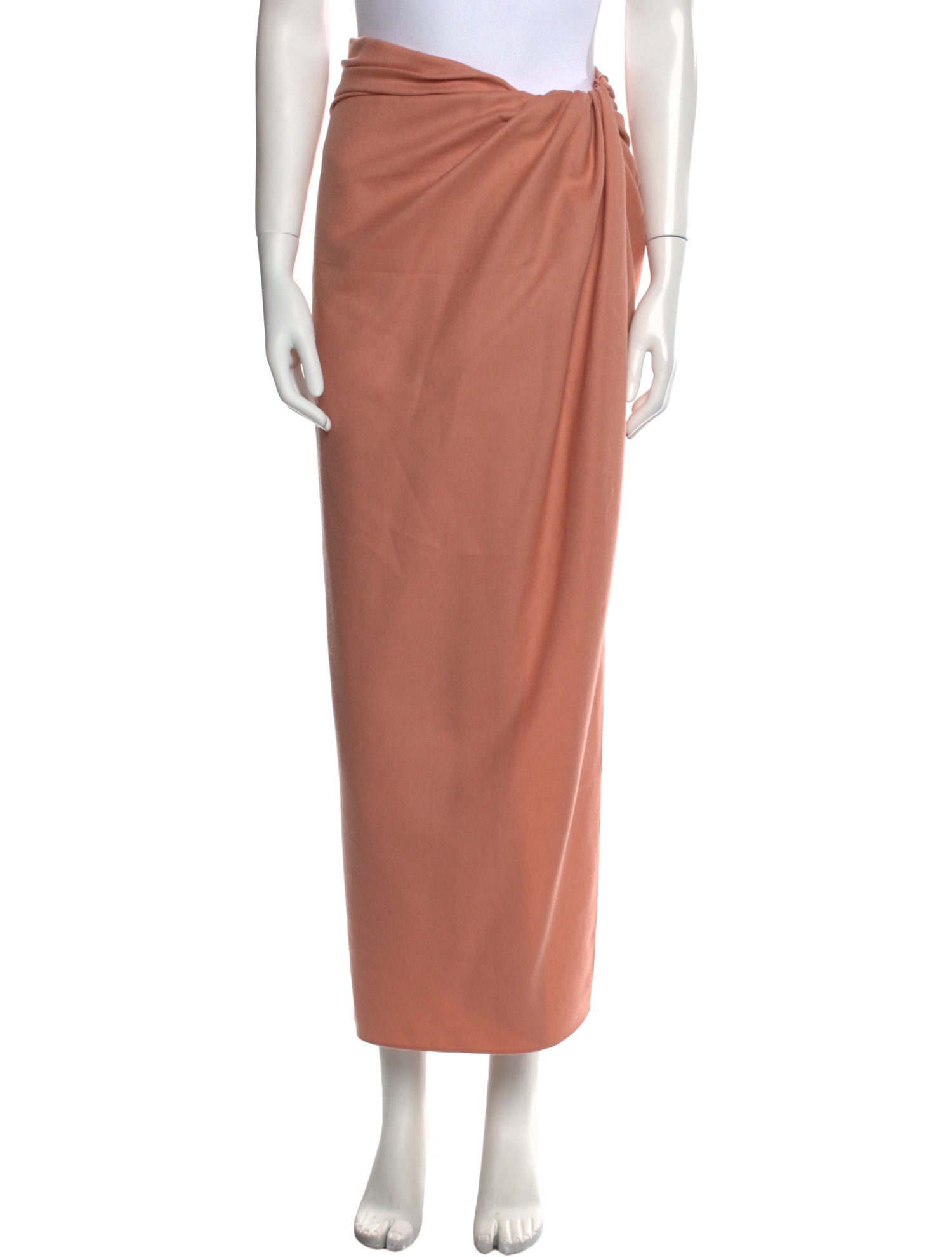 Brandon Maxwell Virgin Wool Midi Length Skirt