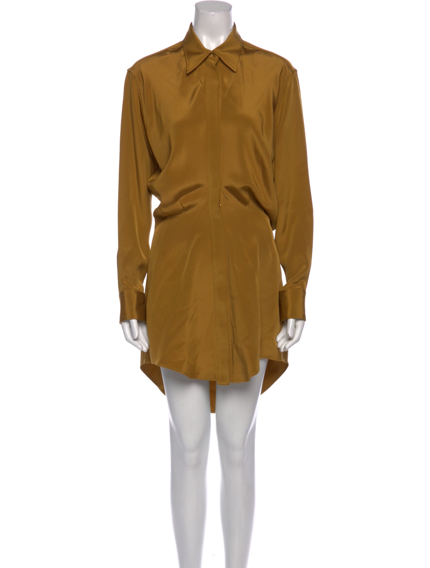 Brandon Maxwell Silk Knee-Length Dress w/ Tags