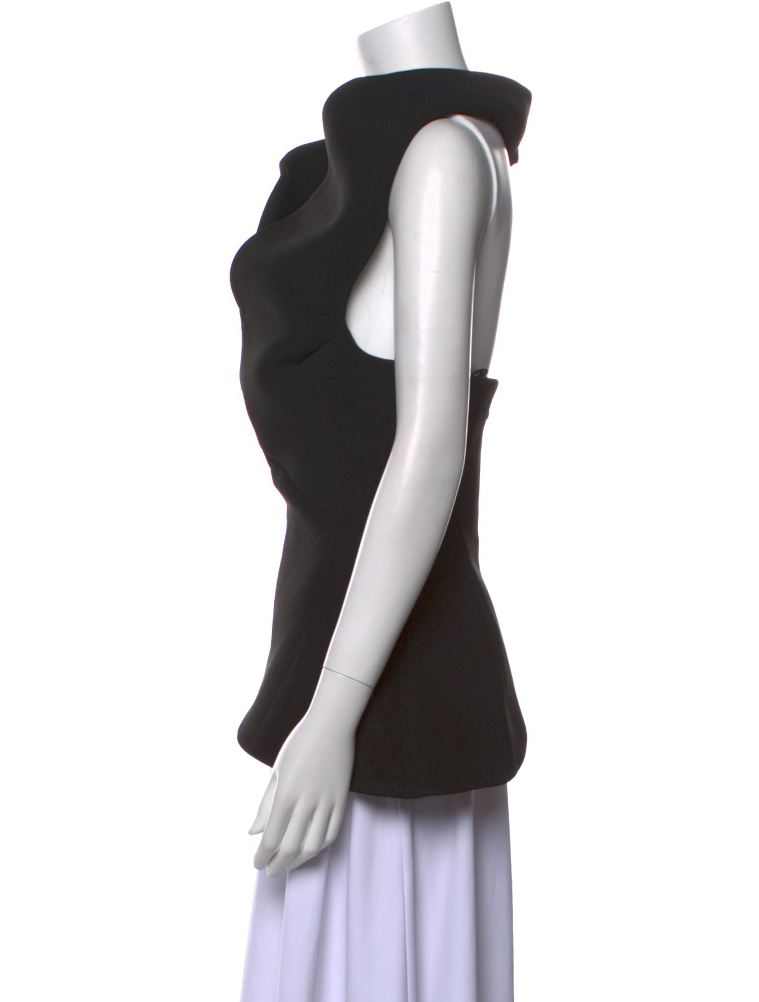 Brandon Maxwell V-Neck Sleeveless Top