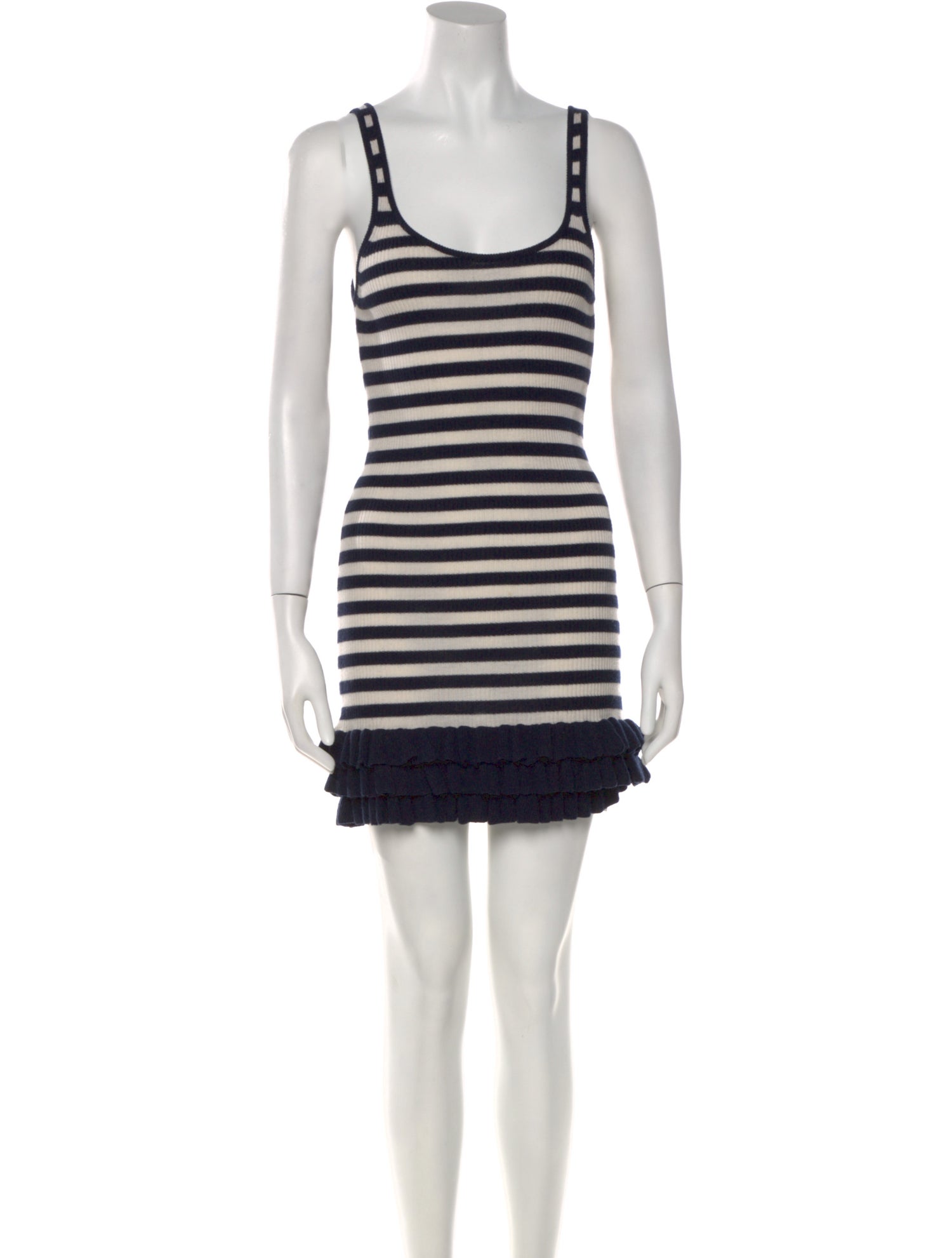 Brandon Maxwell Cashmere Mini Dress