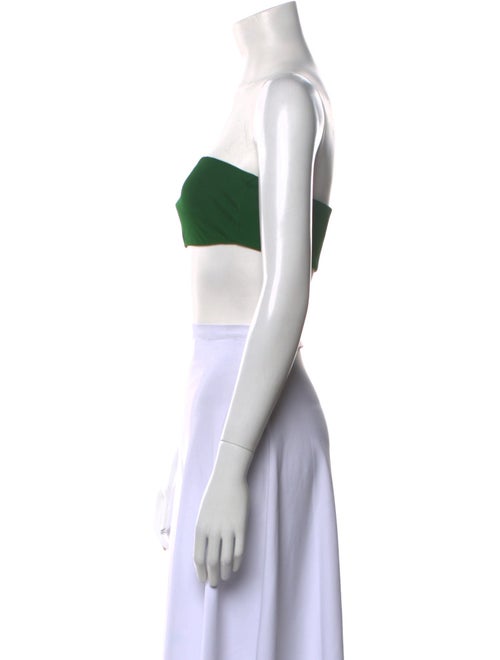 Brandon Maxwell Strapless Crop Top