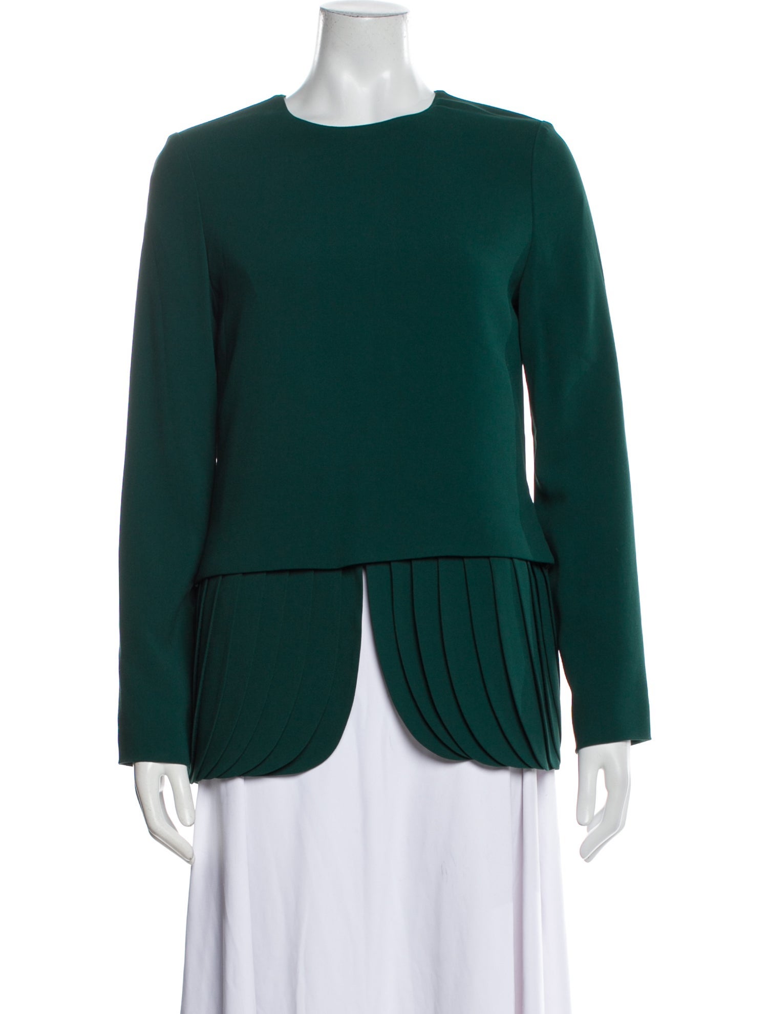 Brandon Maxwell Crew Neck Long Sleeve Sweatshirt