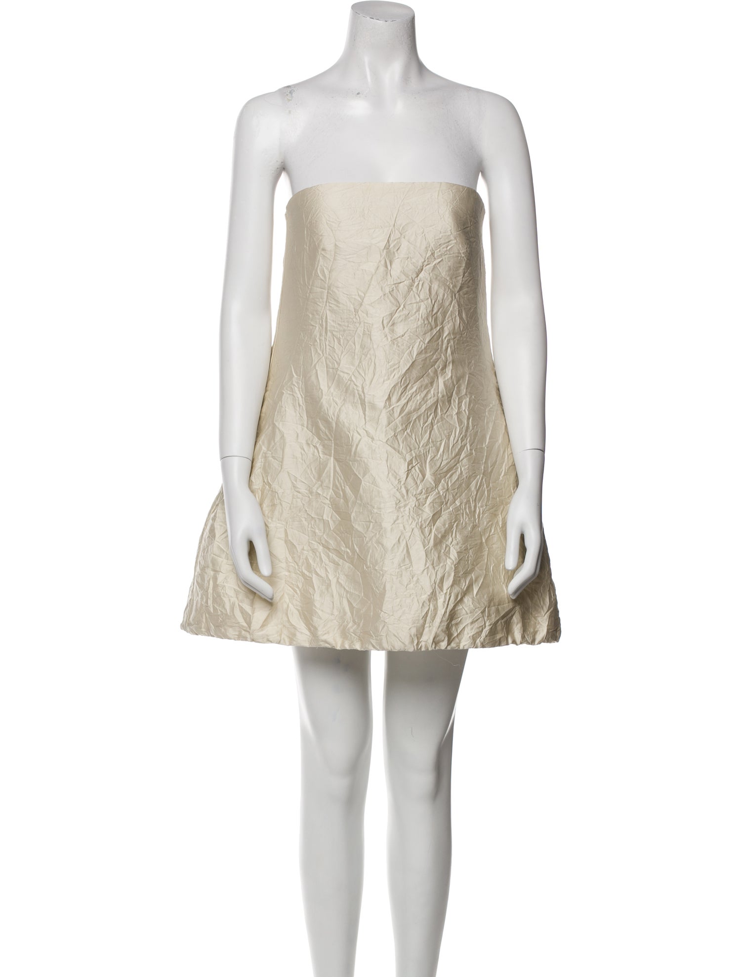 Brandon Maxwell Strapless Mini Dress