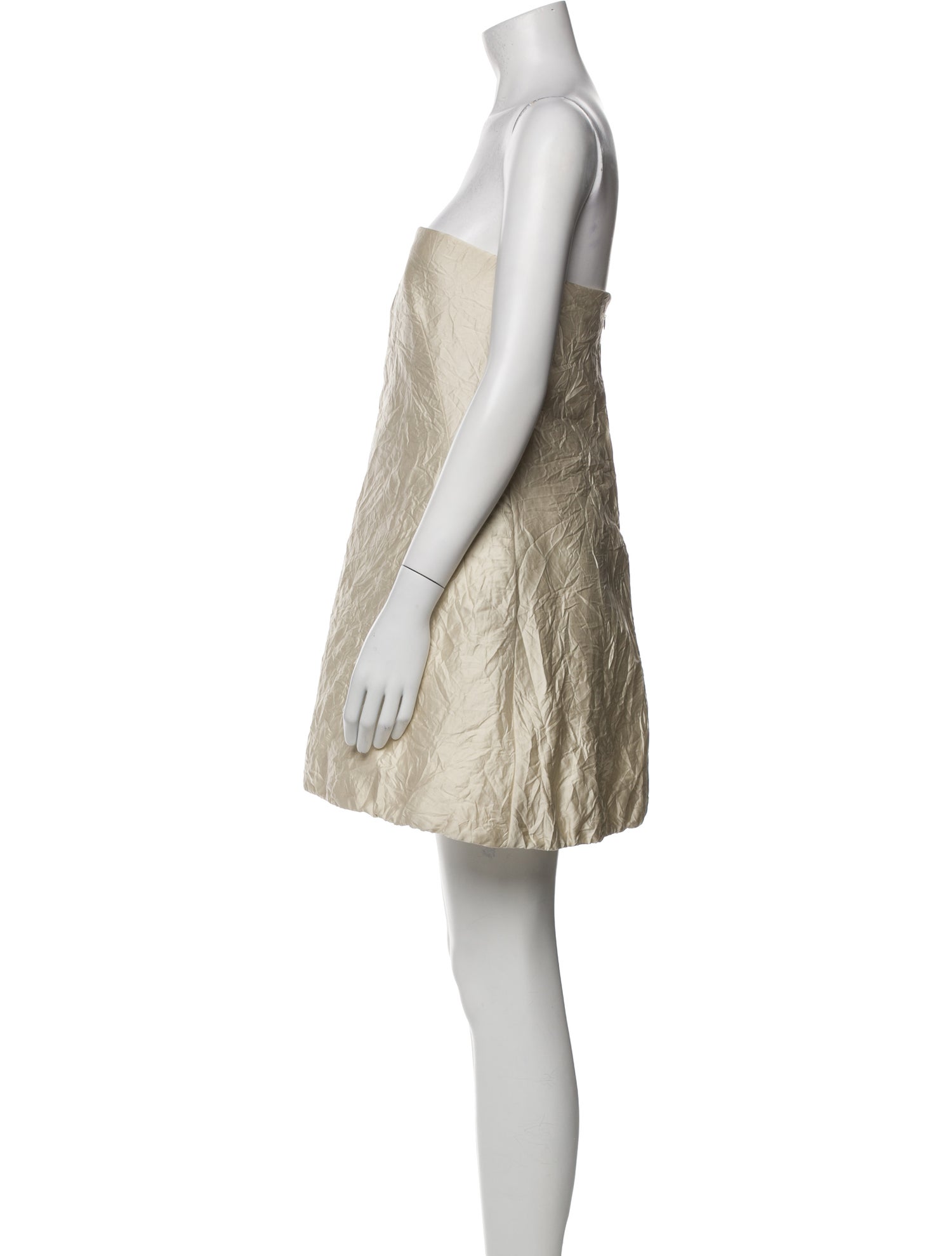 Brandon Maxwell Strapless Mini Dress