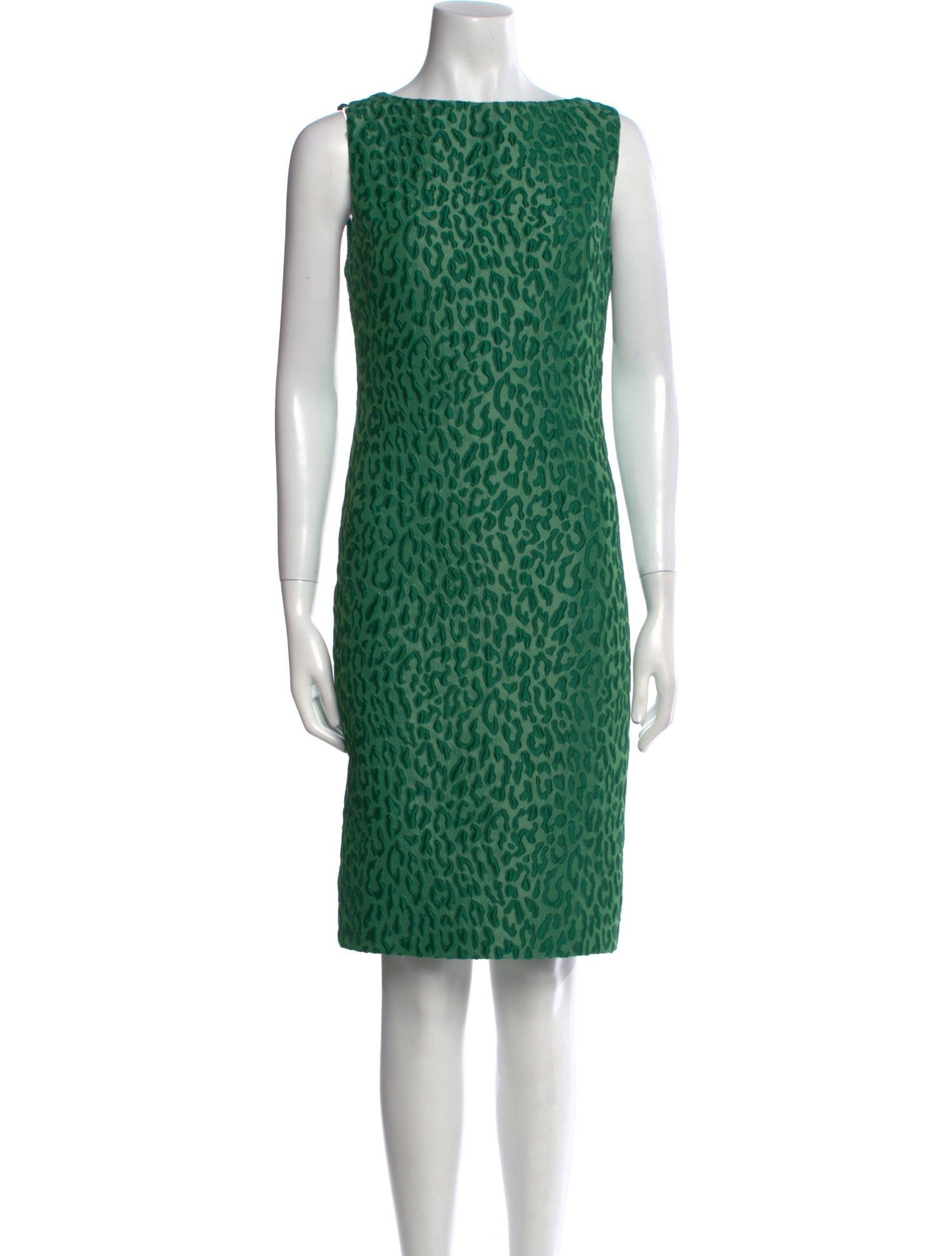 Brandon Maxwell Animal Print Knee-Length Dress