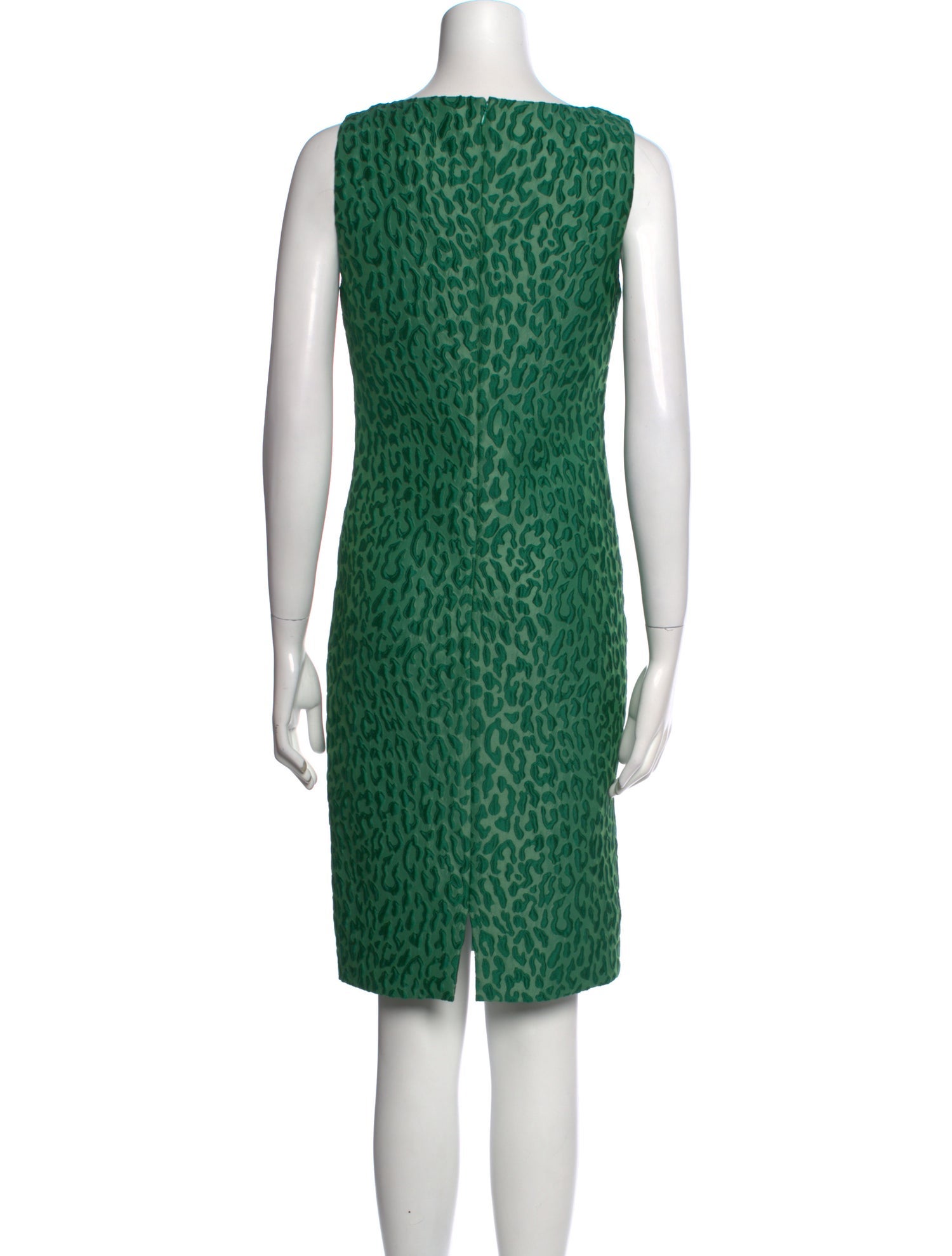 Brandon Maxwell Animal Print Knee-Length Dress