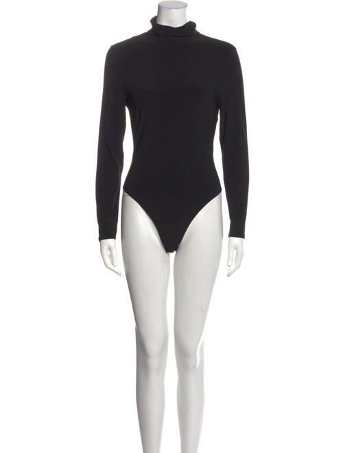 Brandon Maxwell Turtleneck Long Sleeve Bodysuit