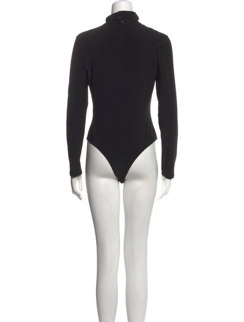 Brandon Maxwell Turtleneck Long Sleeve Bodysuit