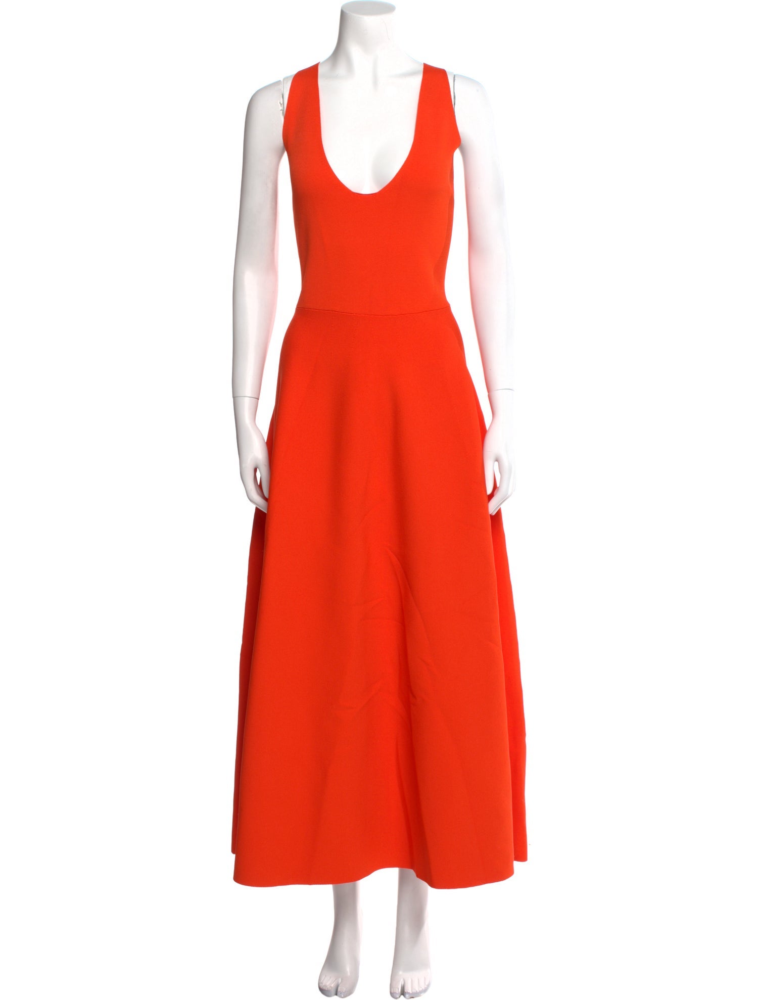 Brandon Maxwell Scoop Neck Long Dress w/ Tags