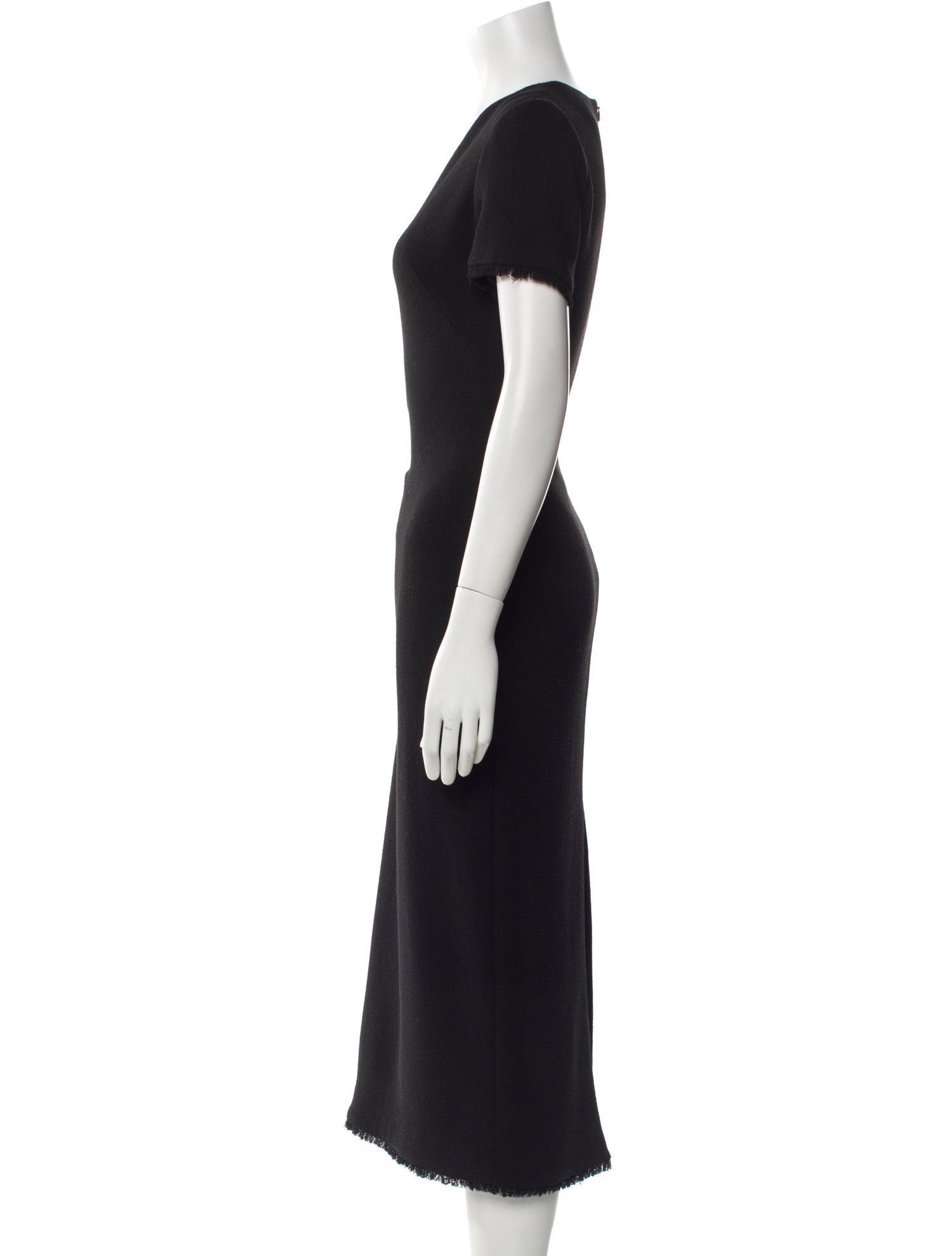Brandon Maxwell Wool Long Dress