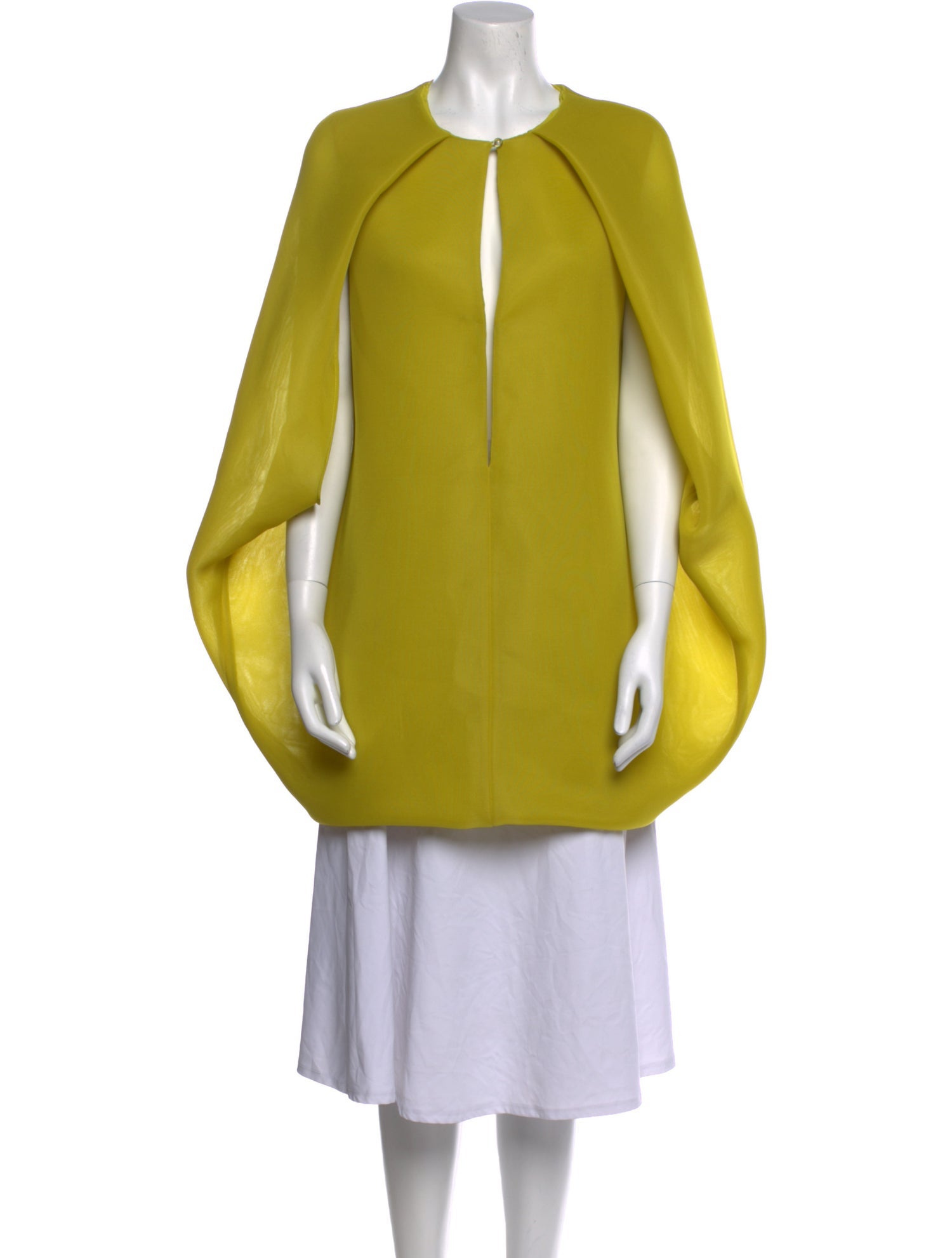 Brandon Maxwell Crew Neck Long Sleeve Tunic