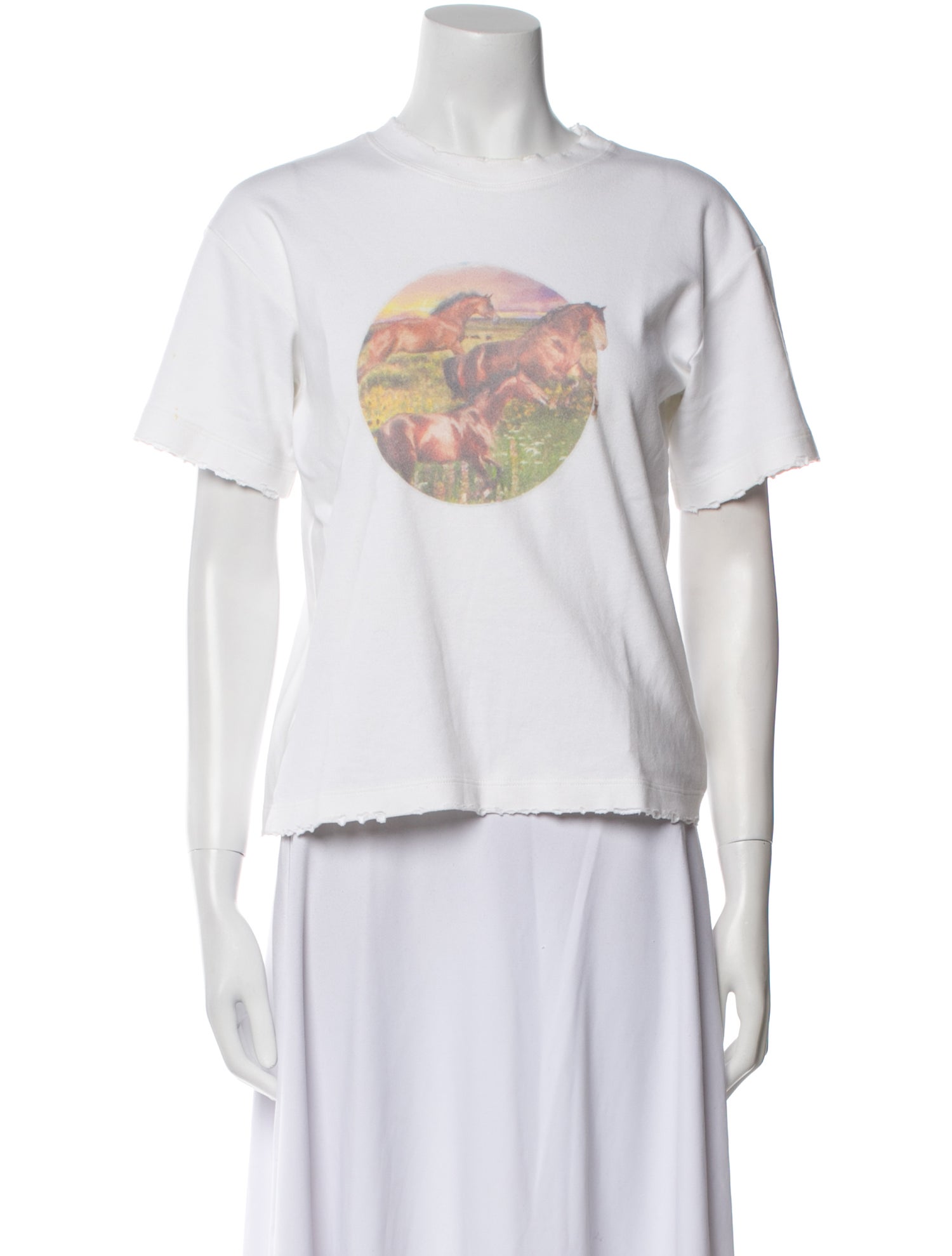Brandon Maxwell Graphic Print Crew Neck T-Shirt