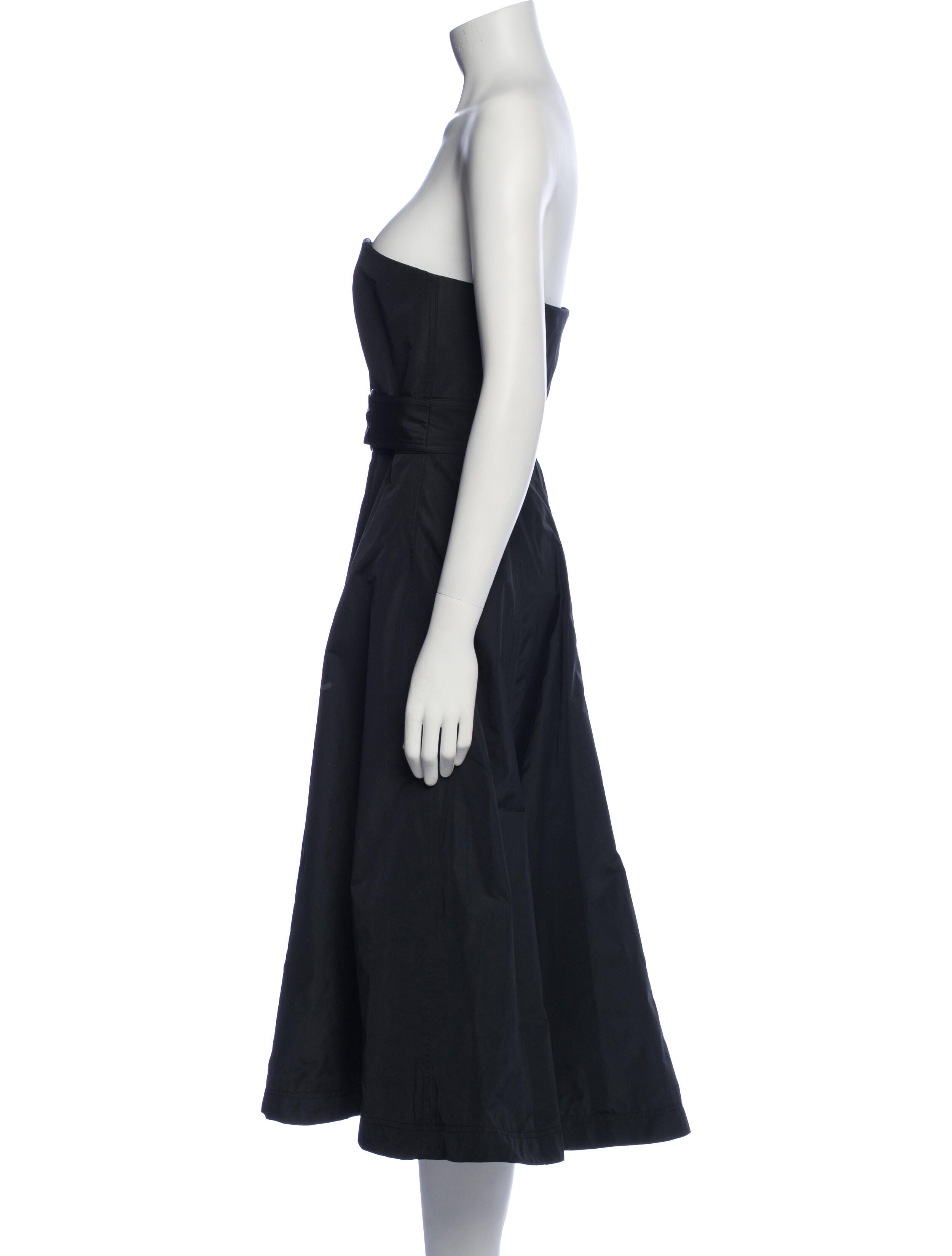 Brandon Maxwell Strapless Knee-Length Dress w/ Tags