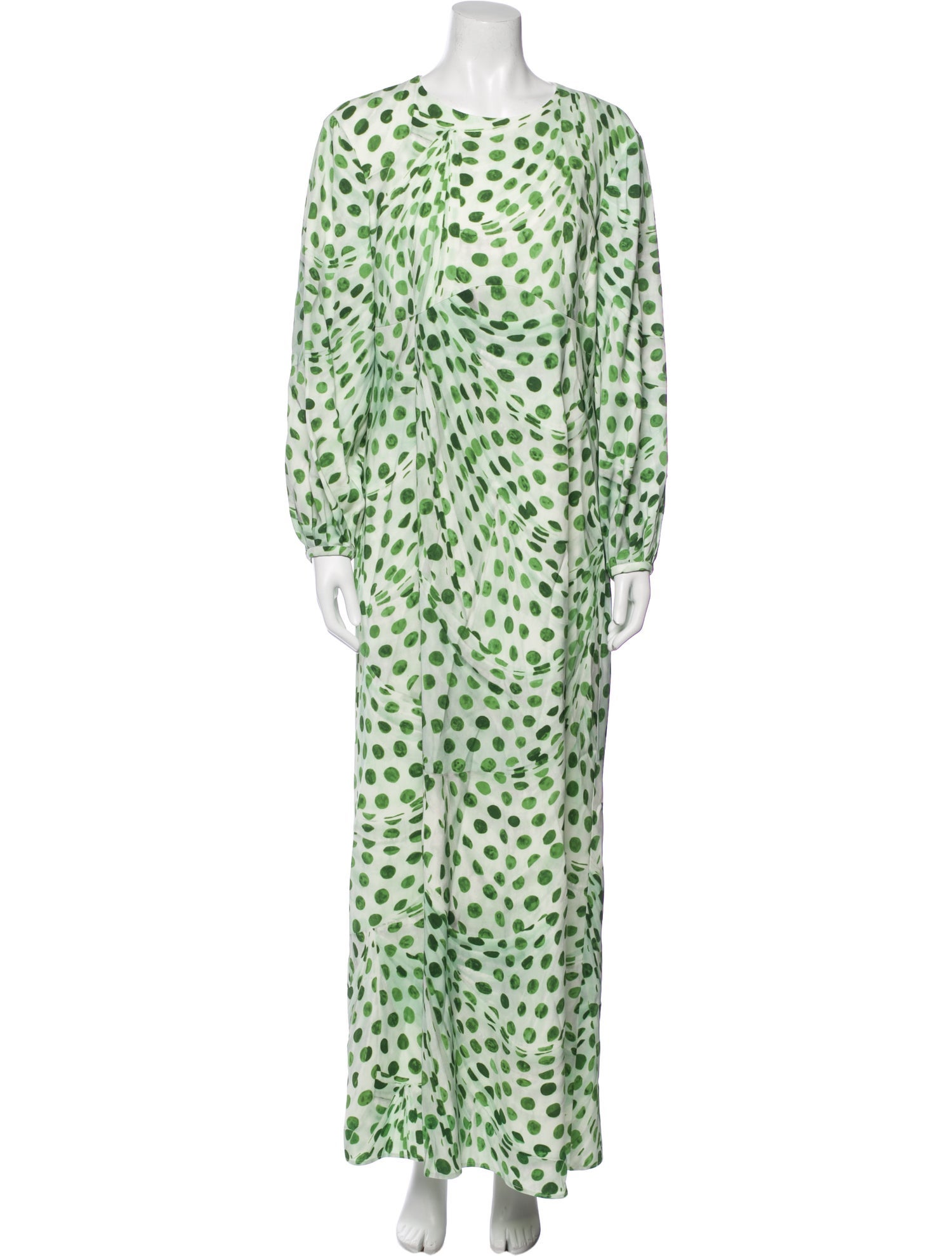 Brandon Maxwell Animal Print Long Dress