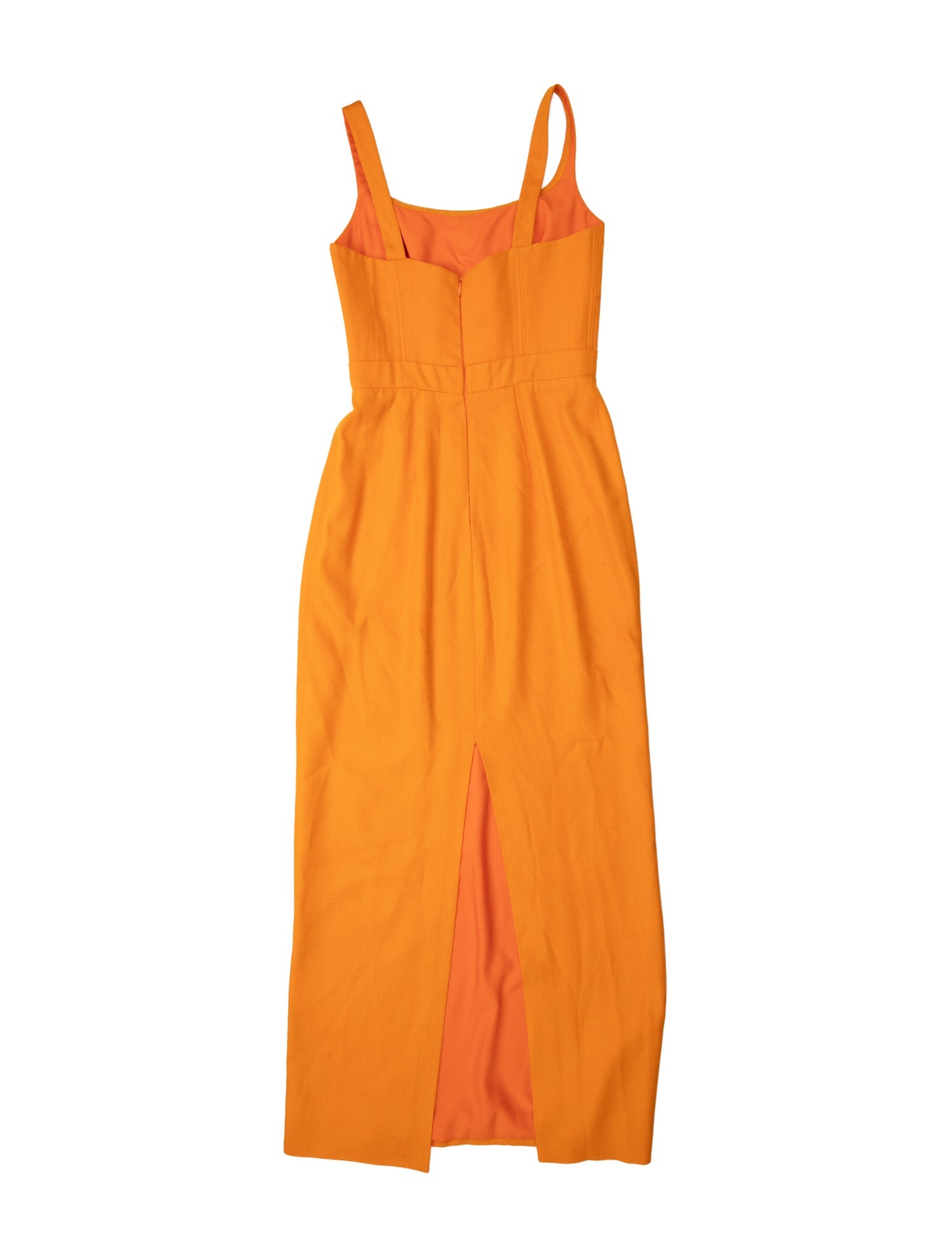 Brandon Maxwell Square Neckline Long Dress