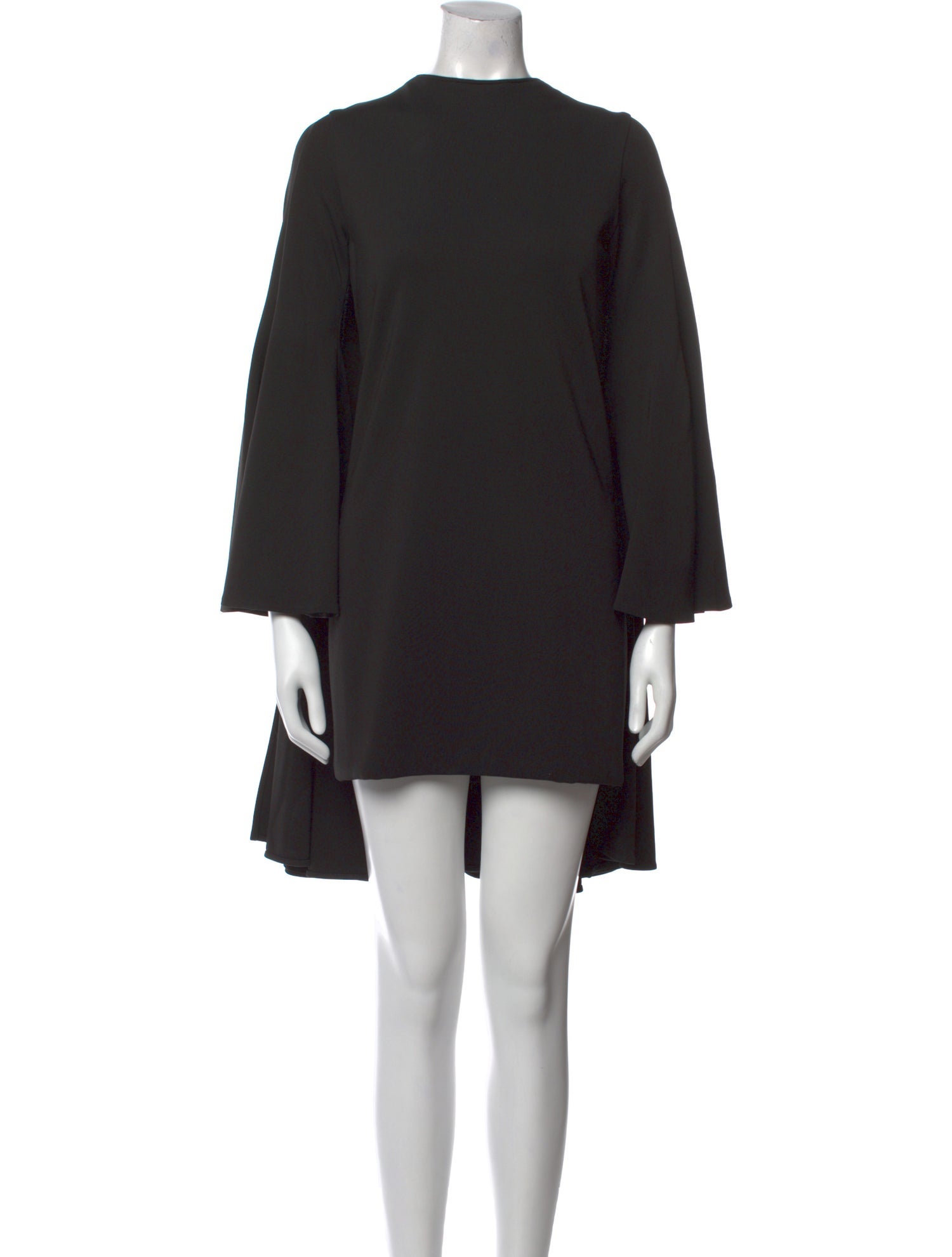 Brandon Maxwell Bateau Neckline Mini Dress