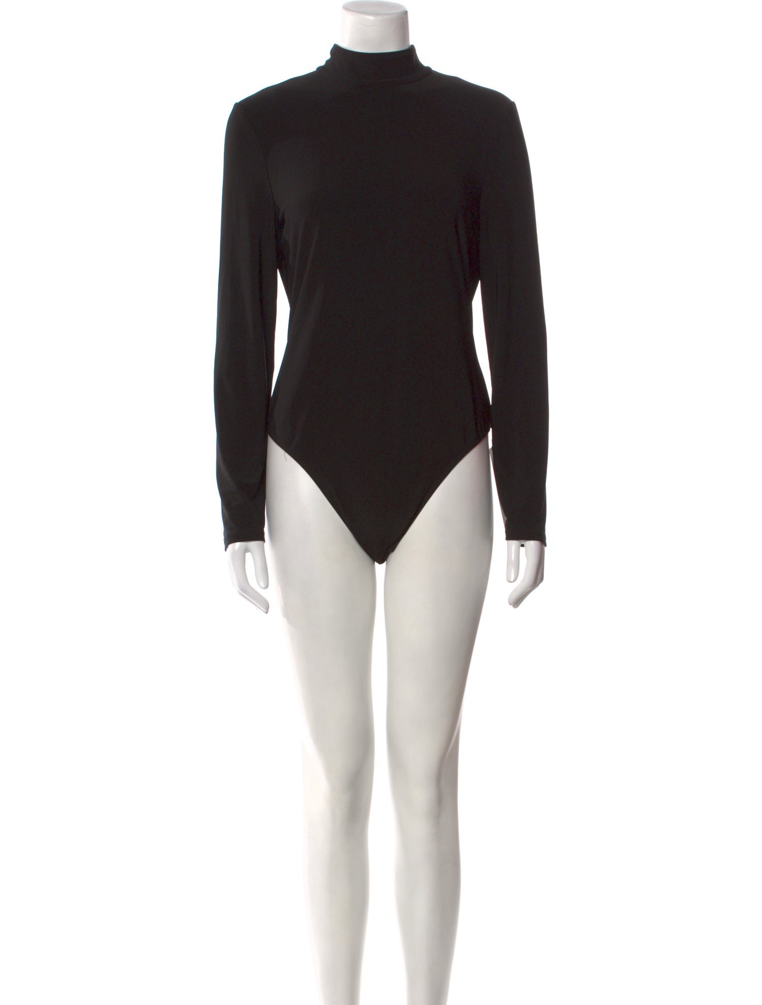 Brandon Maxwell Turtleneck Long Sleeve Bodysuit