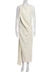 Brandon Maxwell Virgin Wool Long Dress