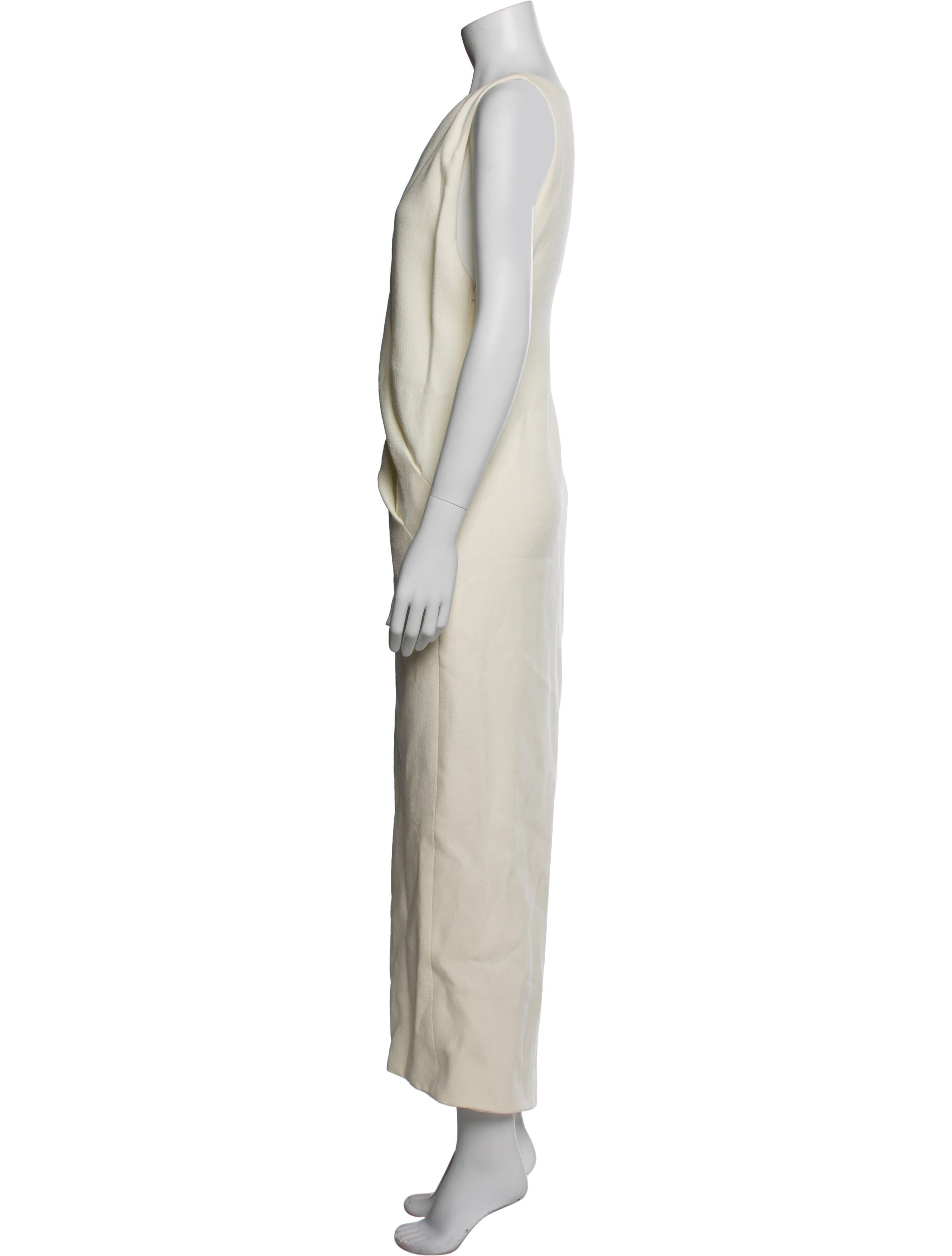 Brandon Maxwell Virgin Wool Long Dress