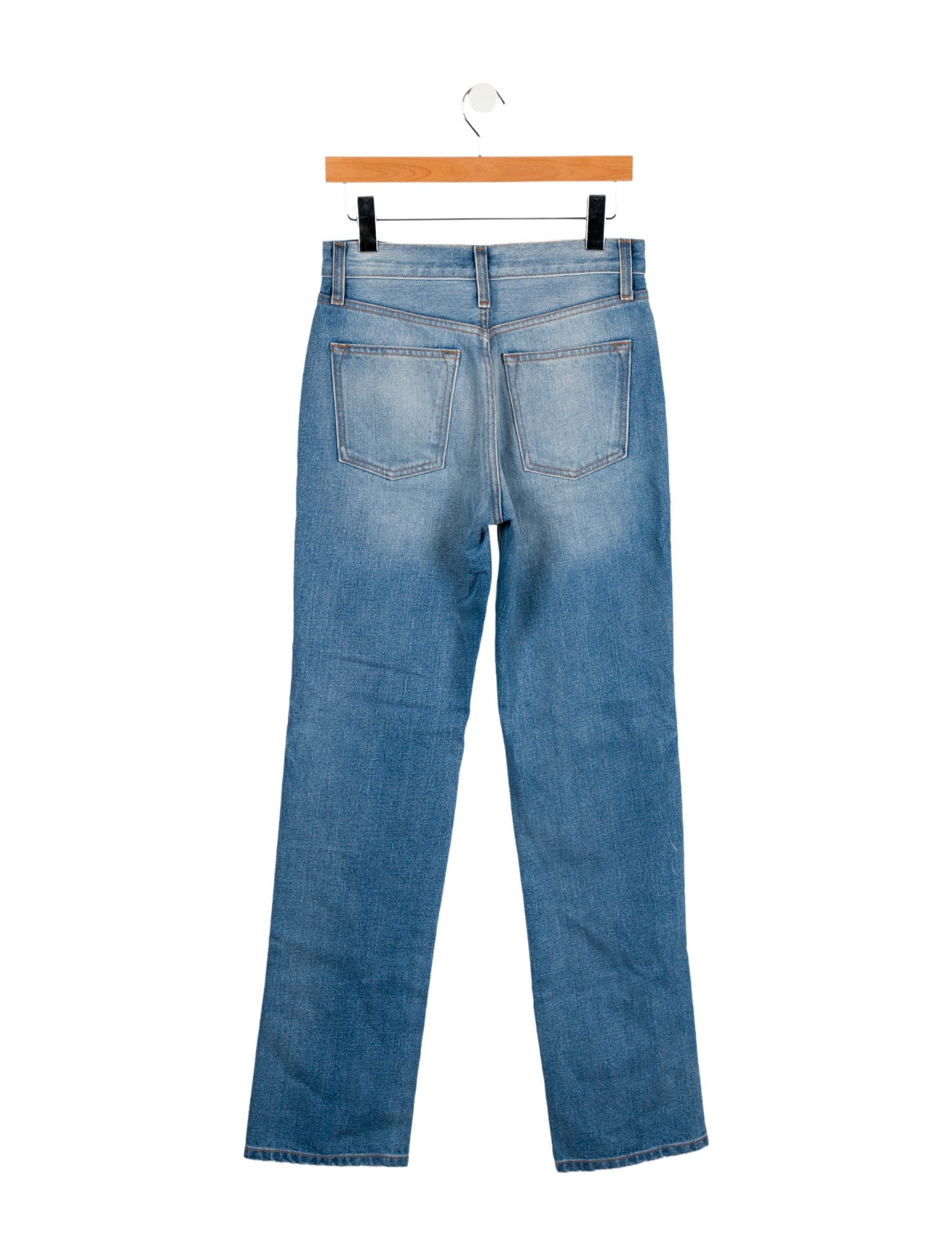 Brandon Maxwell High-Rise Wide Leg Jeans