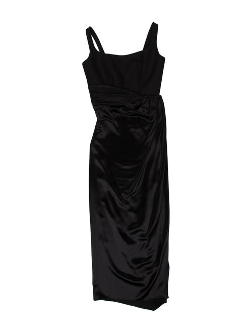 Brandon Maxwell Silk Long Dress