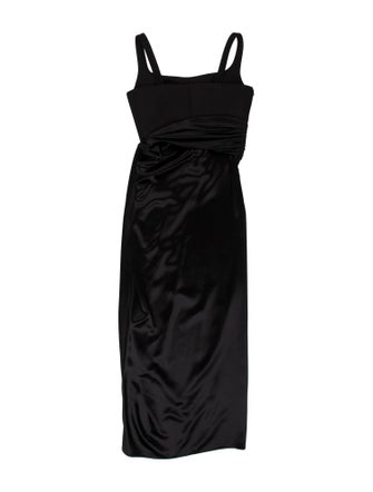 Brandon Maxwell Silk Long Dress