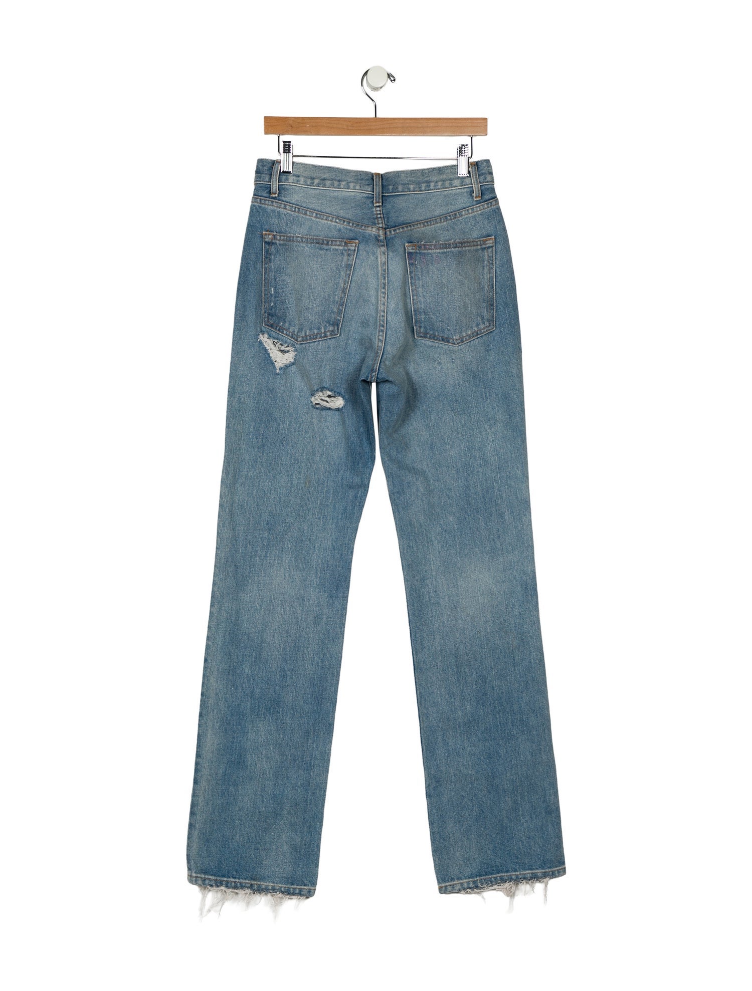 Brandon Maxwell High-Rise Wide Leg Jeans