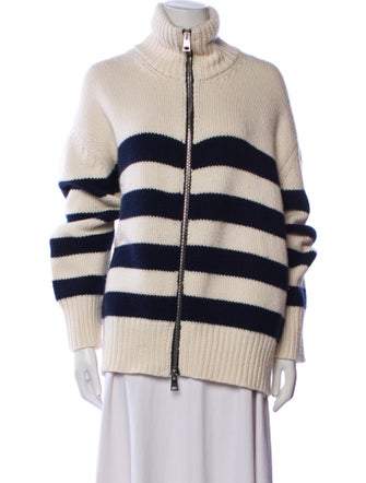Brandon Maxwell Cashmere Striped Jacket