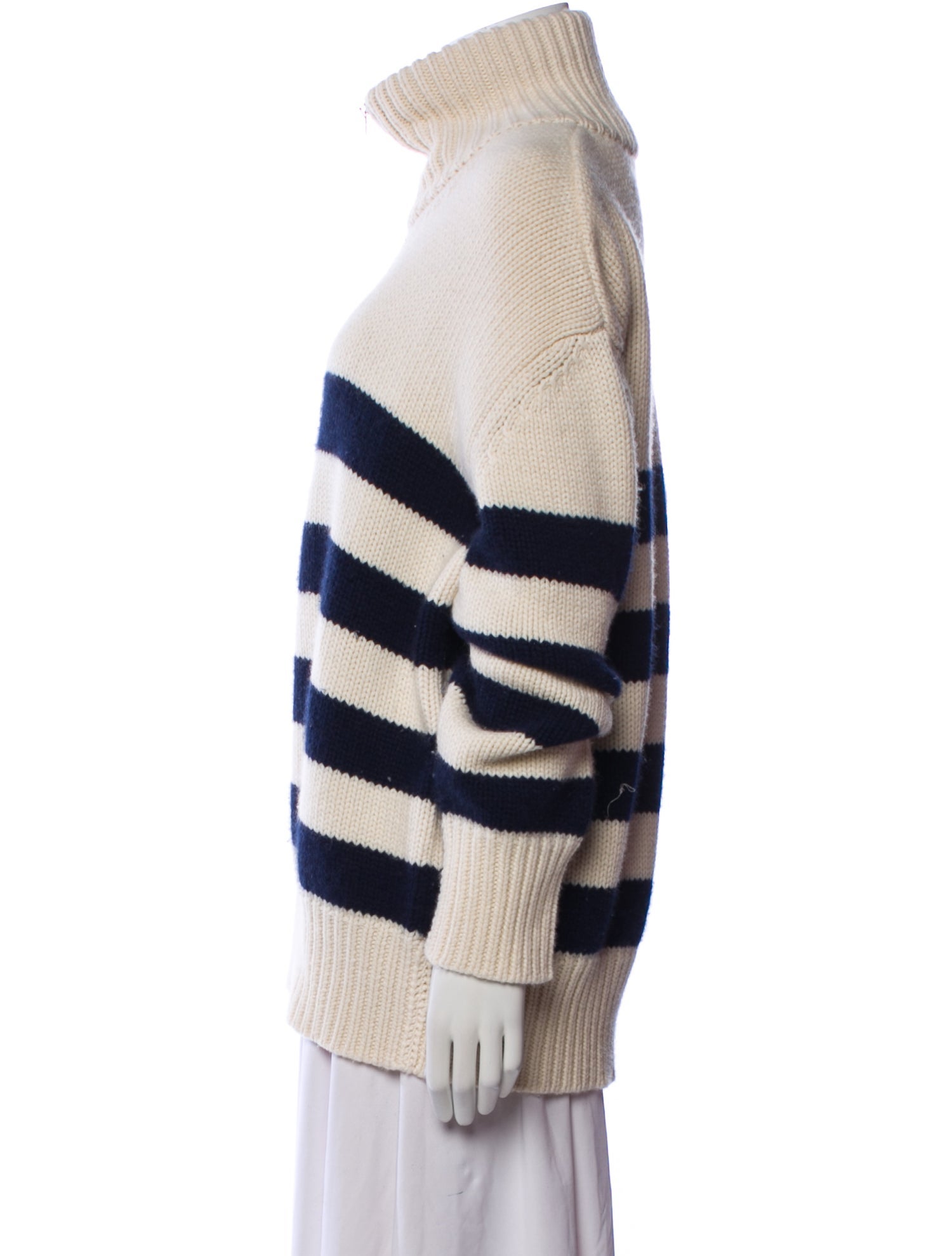 Brandon Maxwell Cashmere Striped Jacket