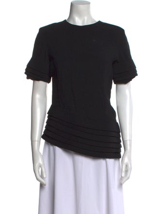 Brandon Maxwell Crew Neck Short Sleeve T-Shirt