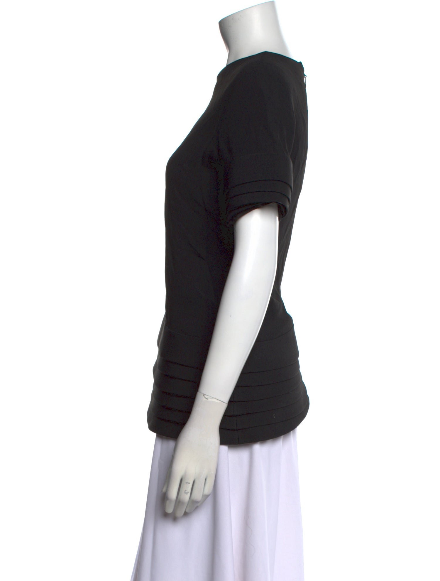 Brandon Maxwell Crew Neck Short Sleeve T-Shirt