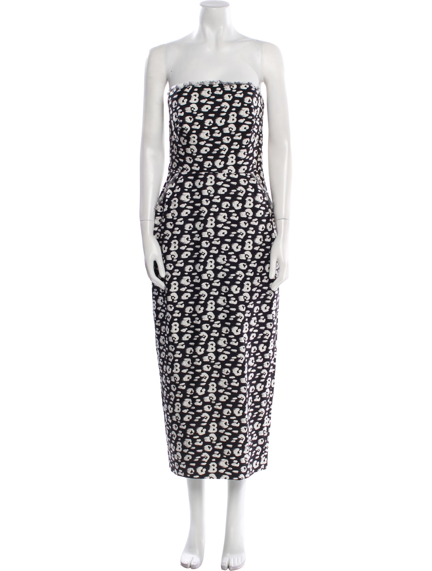 Brandon Maxwell Silk Midi Length Dress