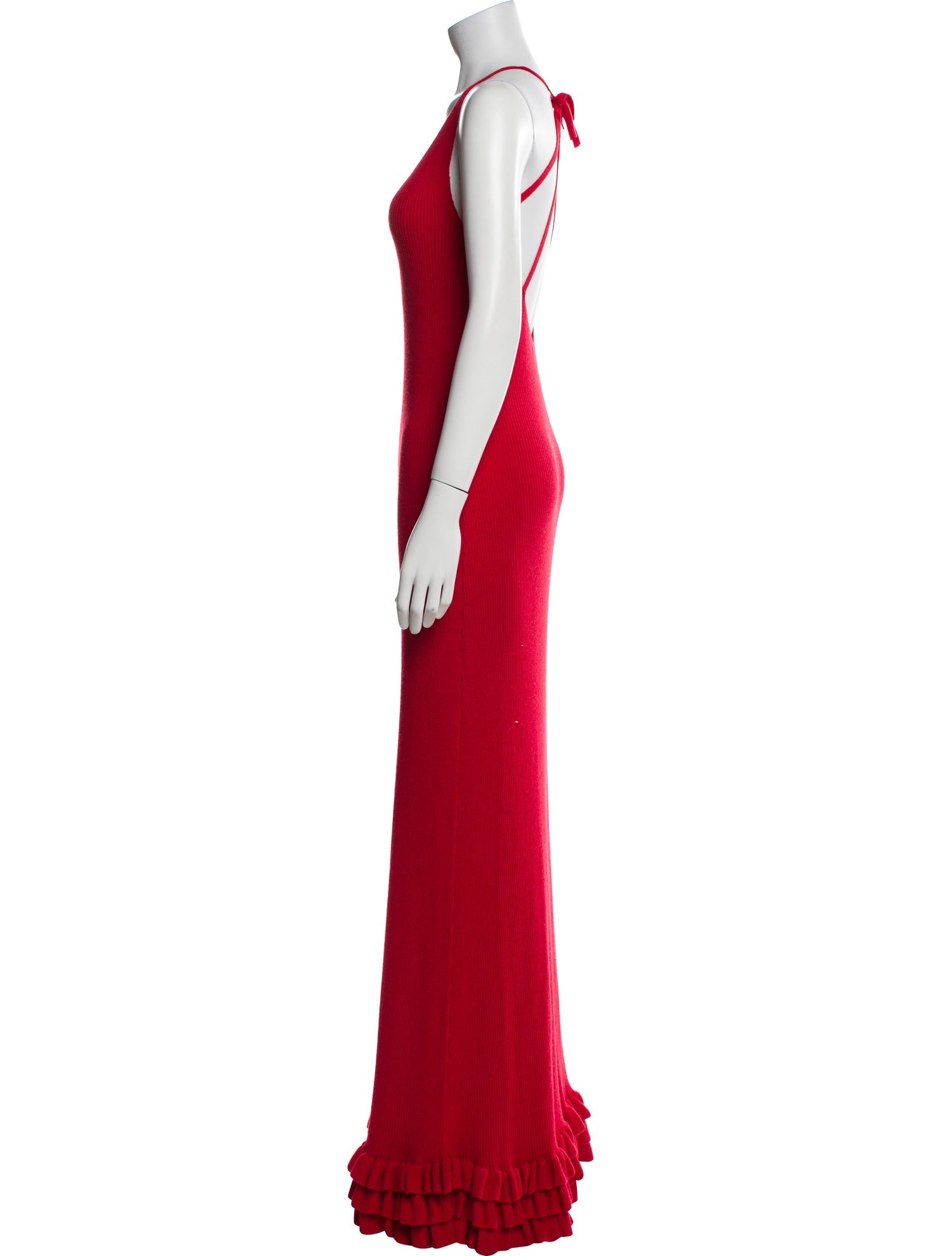 Brandon Maxwell Cashmere Long Dress