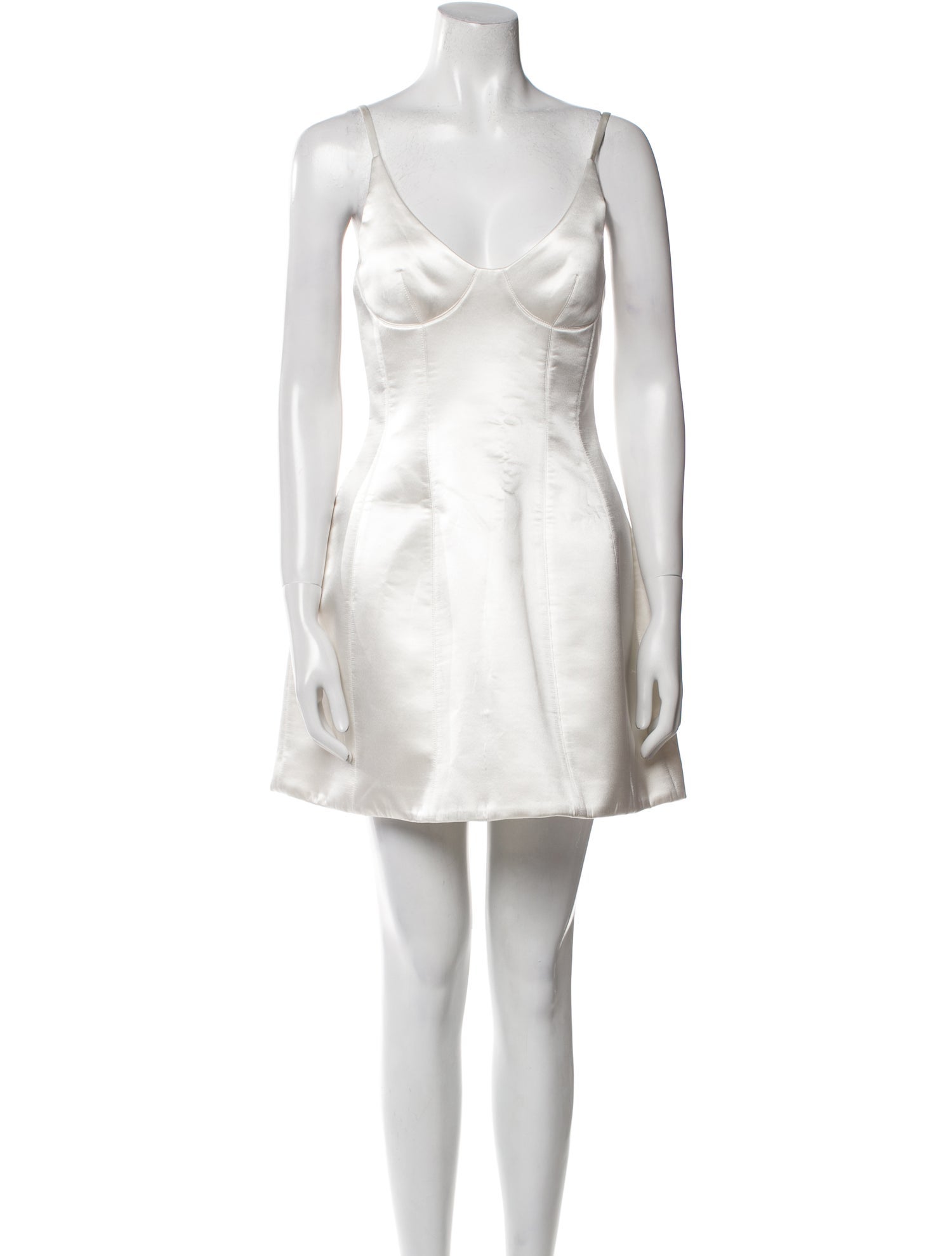 Brandon Maxwell Silk Mini Dress