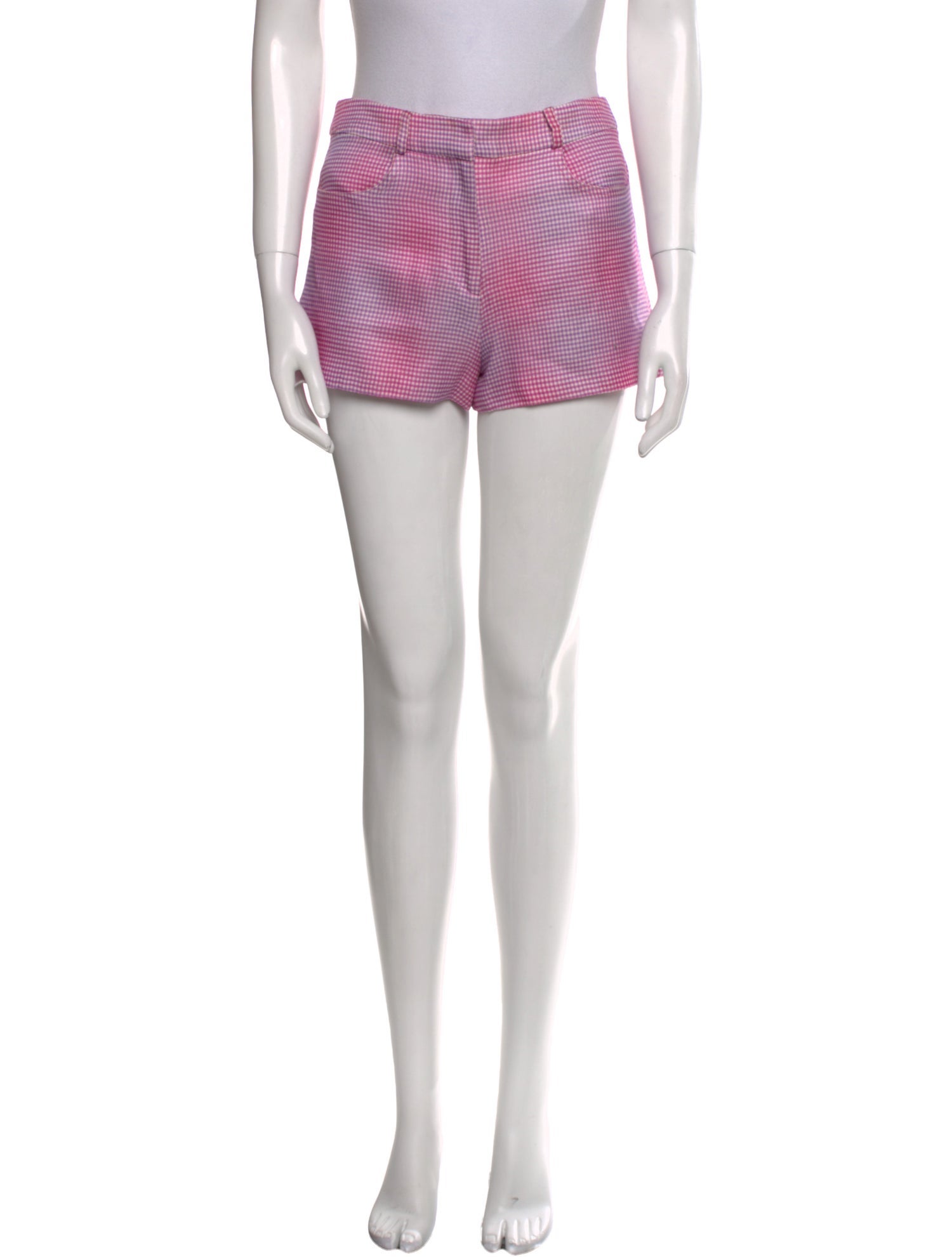 Brandon Maxwell Silk Mini Shorts