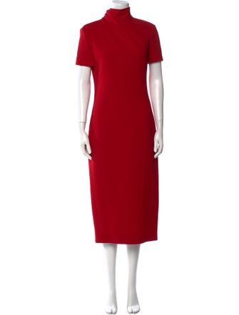 Brandon Maxwell Wool Long Dress