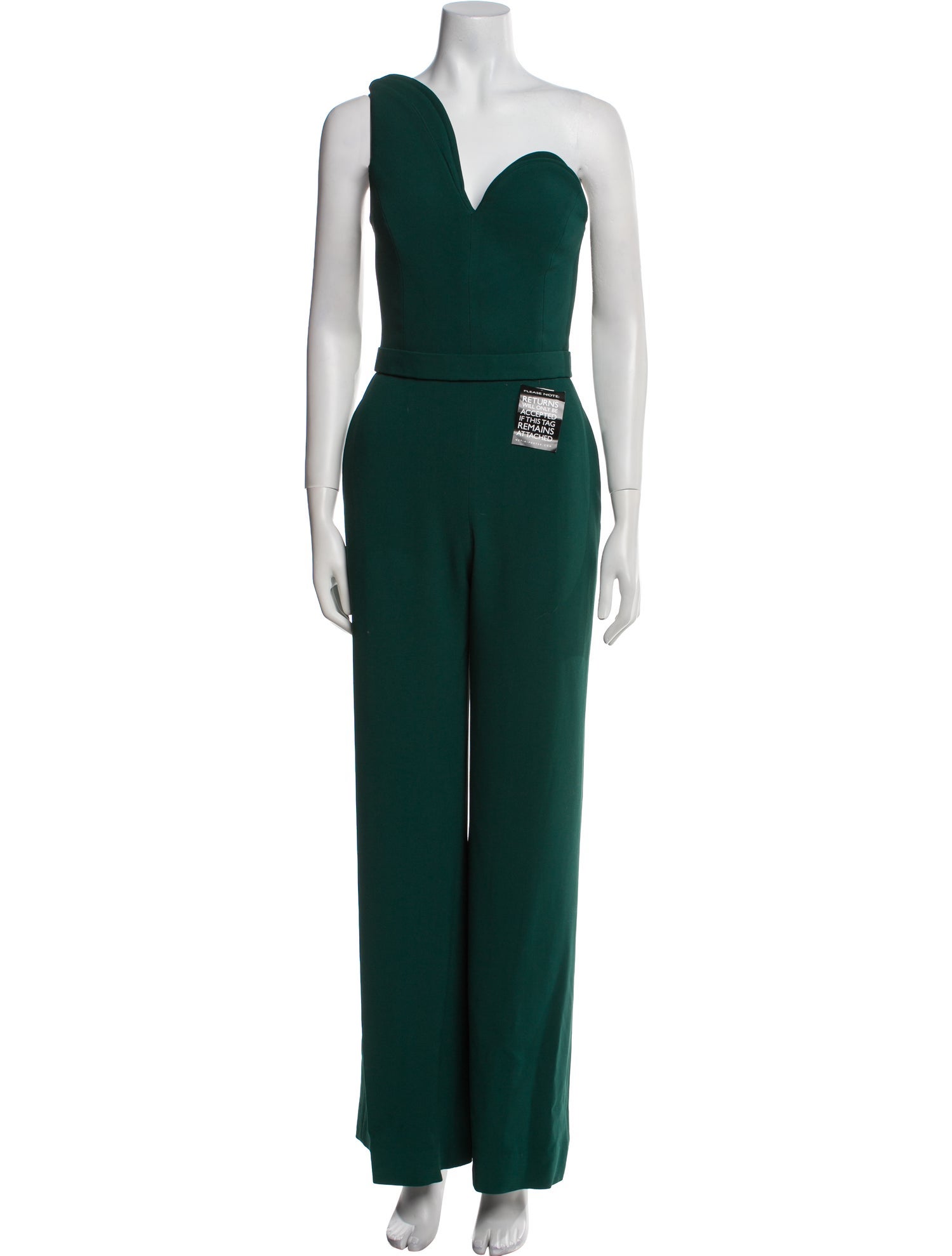 Brandon Maxwell One-Shoulder Jumpsuit